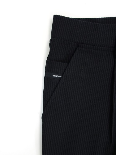 RESOUND CLOTHING　(リサウンドクロージング)　CHRIS EASY TUCK PANTS(黒)　RC31-ST-016T-BK