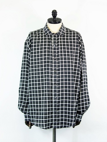 RESOUND CLOTHING　千鳥格子シャツ　(黒)　RC23-SH-003-BK