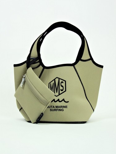 muta MARINE(ムータマリン)　リバーシブルミニトートバッグ(黒×ベージュ)　MMAV-211074-BKBE