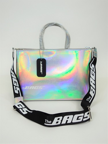 THE BAGS(ザ バッグス) エナメルトートバッグ(SILVER) 12859-SIL