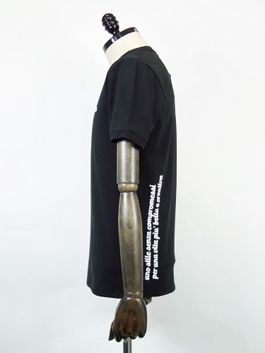 mutaMARINE　(ムータマリン)　サイドロゴTシャツ(黒)　MMAX-434331-BK