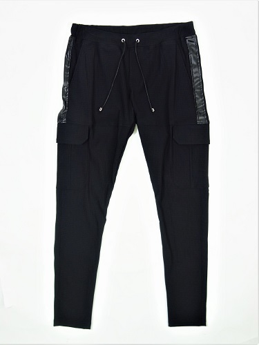 RESOUND CLOTHING　(リサウンドクロージング)　ナイロンリップストップカーゴパンツ(黒)　RC25-ST-010-BK