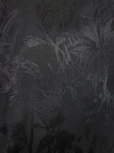 SOS TE NUTO(ソスタヌート)　ボタニカルジャガードシャツ(黒)　2326Z03